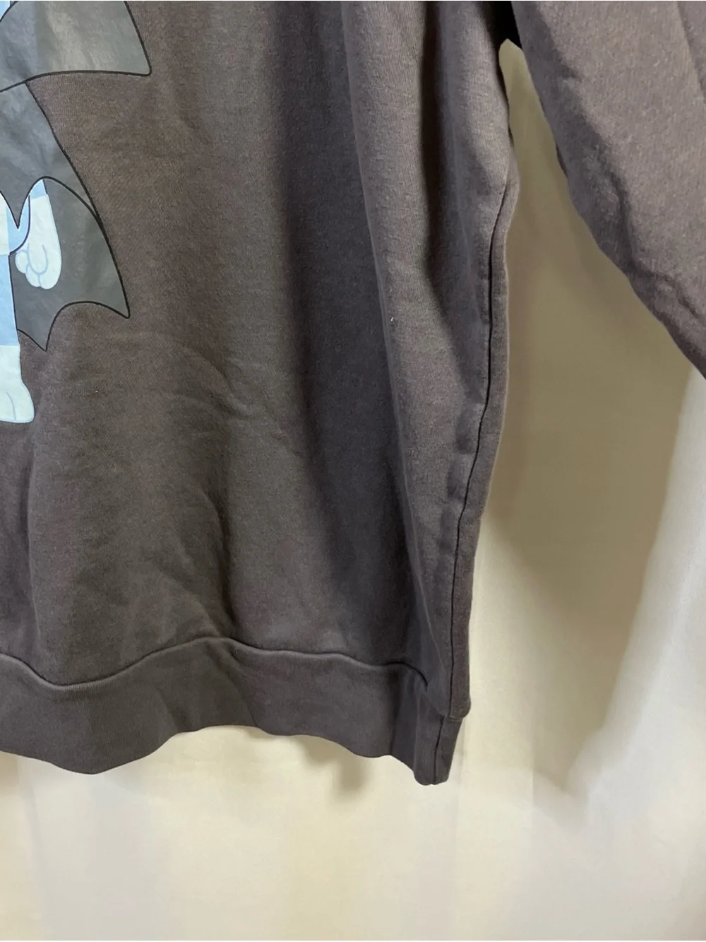 BLUEY Vampire Halloween Sweatshirt Men's Size XXL Crewneck Charcoal Gray
